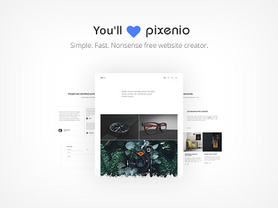 You will ❤️ Pixenio cms trend web webdesign webdevelopment website