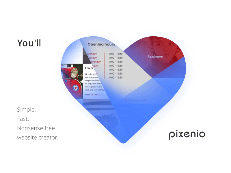 You will ❤️ Pixenio animated gif gif pixenio web development webdesign website