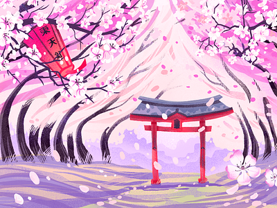 Sakura Blossom by tubik.arts on Dribbble