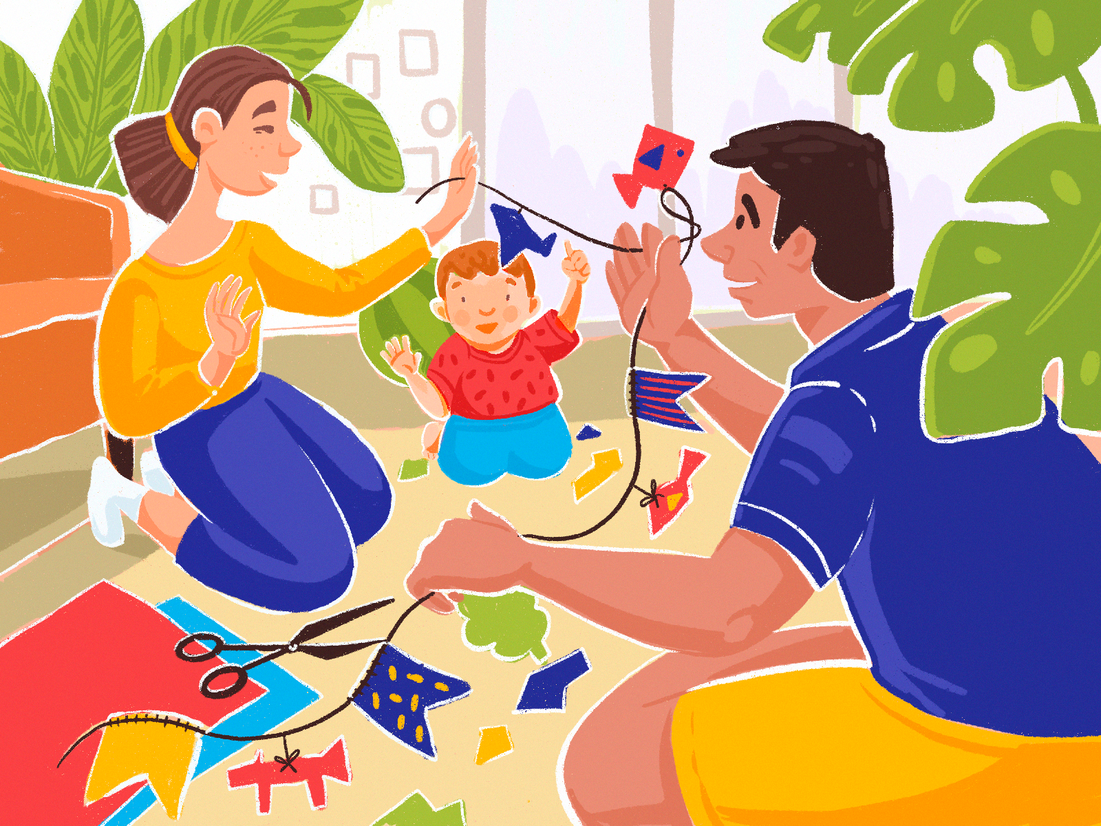 Family Time Illustration By Tubik Arts On Dribbble