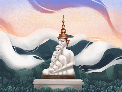 Buddha Statue Illustration