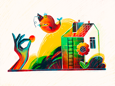 Home Sweet Home Illustration