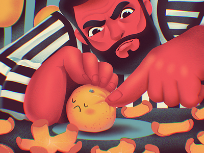 Moody Tangerine Illustration