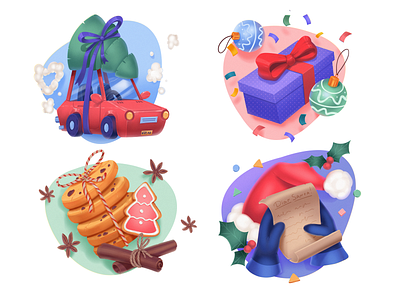 Merry Christmas Icons