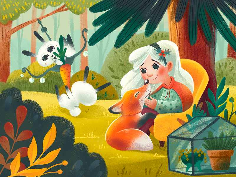 Forest Tales Illustration by tubik.arts on Dribbble