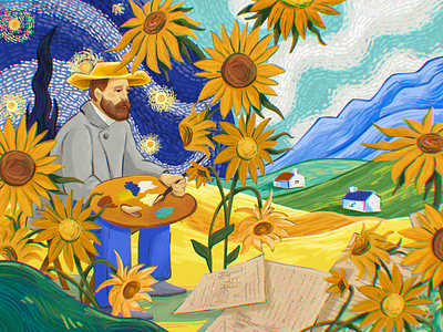 Artists Universe Vincent Van Gogh By Tubik Arts On Dribbble