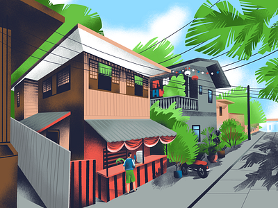 Random Streets: Vigan, Philippines architecture city design design studio digital art digital illustration digital painting graphic design house illustration illustration art illustrator procreate street street view tourism town travel urban walk