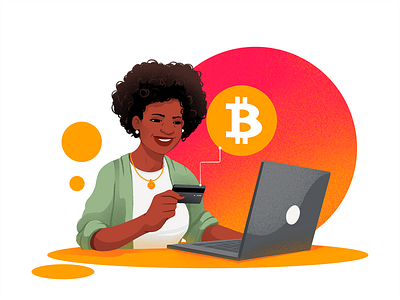 Real Bitcoin Illustrations: Financial Growth