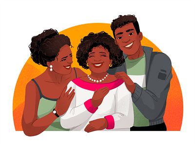 Real Bitcoin Illustrations: Family Moments by tubik.arts on Dribbble