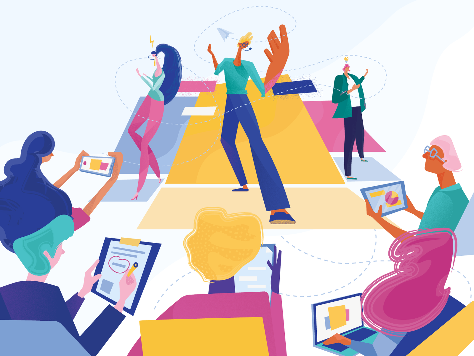 Teamwork Power Illustration By Tubik.arts On Dribbble