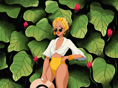 Summer Throwback Illustration