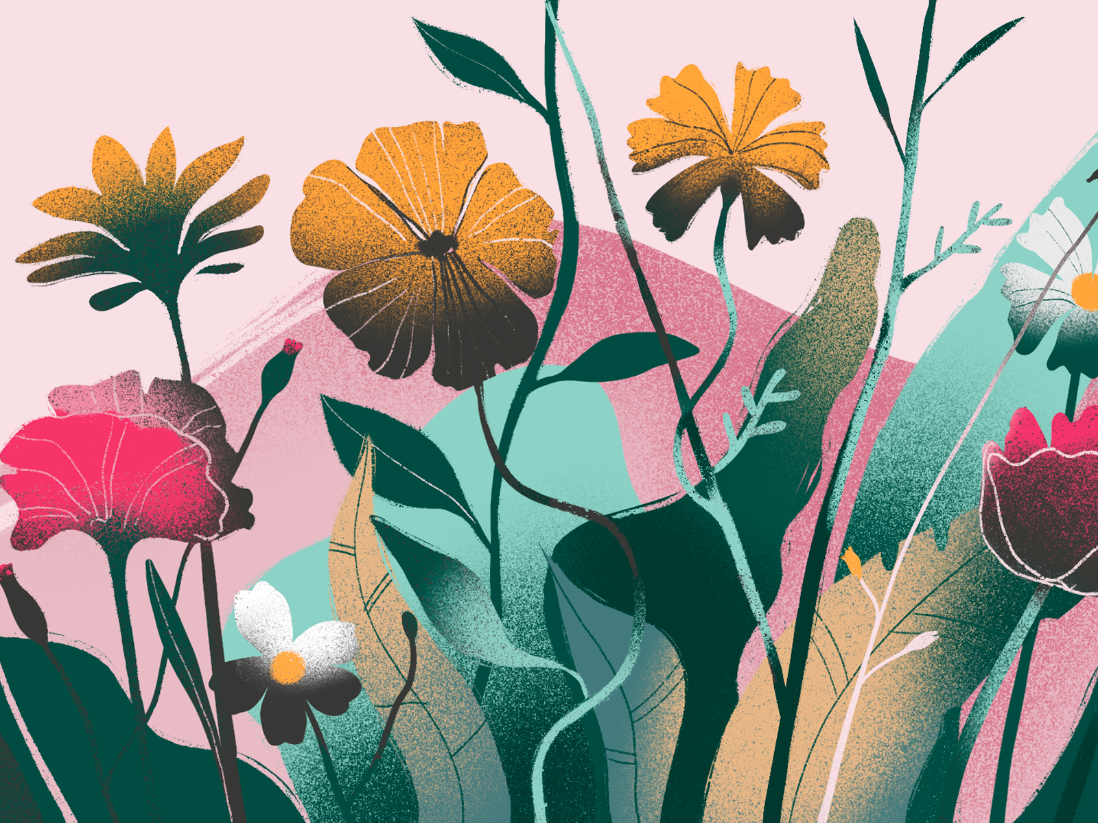 Flowers Harmony Illustration by tubik.arts on Dribbble