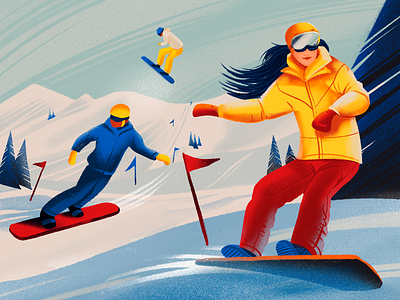 Winter Sports Illustration
