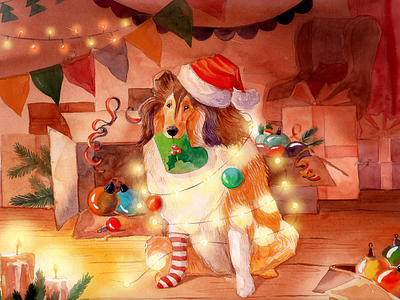 Holiday Dogs Illustrations By Tubik.arts On Dribbble