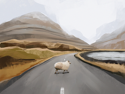 Road to Nature Illustration