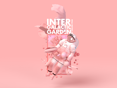 Intergalactic garden of Major Pink astronaut dimension garden intergalactic major