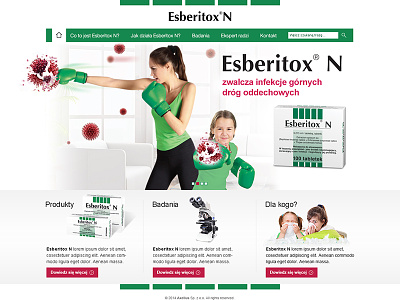 Esberitox N esberitox layout pharmacy web webdesign website www