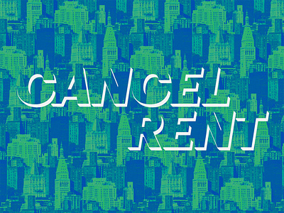 Cancel Rent covid 19 new york city nyc photoshop