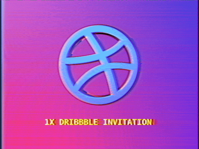 dribbble invite giveaway 3d after effects animation dribbble invite invitation invite logo motion graphics