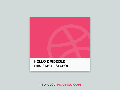 First shot dribbble first logo shot thank
