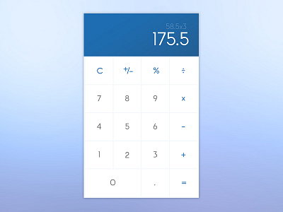 Daily UI - 004 - Calculator calculator daily dailyui design flatdesign ui