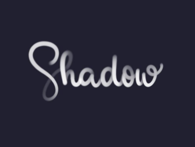 Shadow calligraphy lettering wacom intuos