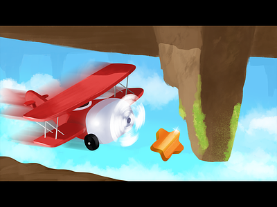 Airplane 2d art airplane drawing gamedesign illustraion photoshop wacom intuos