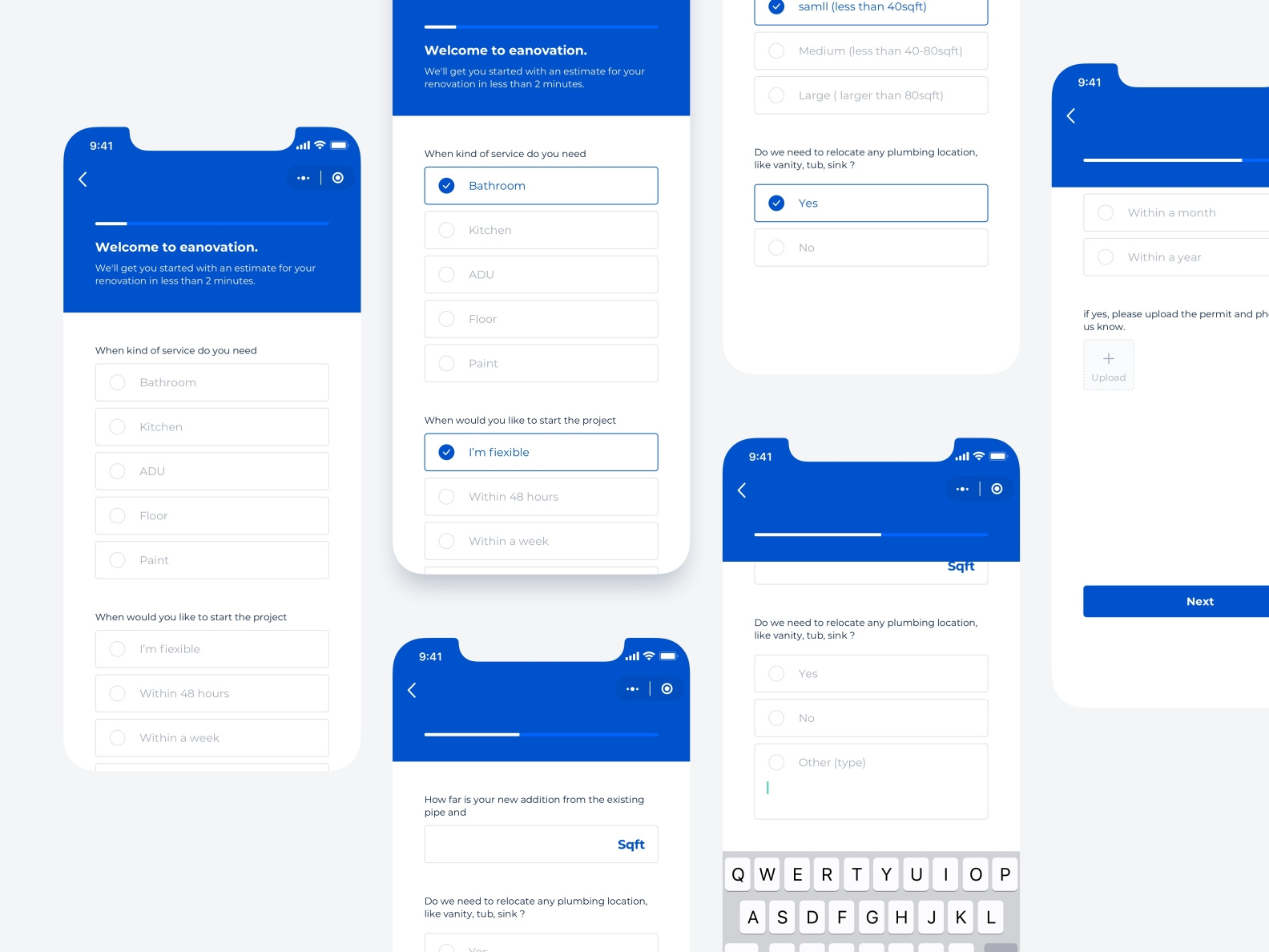 Appointment exploration by Ran Li on Dribbble