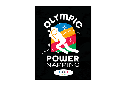 Olympic Power Napping graphic design illustration typography