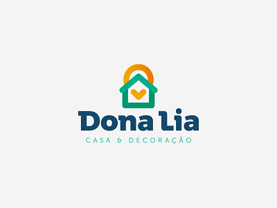 Dona Lia brand branding decor design home icon logo vector