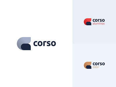 Corso - Visual Signature. aluminium aluminum brand branding color corso design graphic design logo logotype