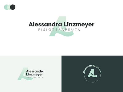 Alessandra Linzmeyer - Fisioterapeuta brand branding branding design design graphic graphic design identity logo logotype monogram physiotherapy signature visual
