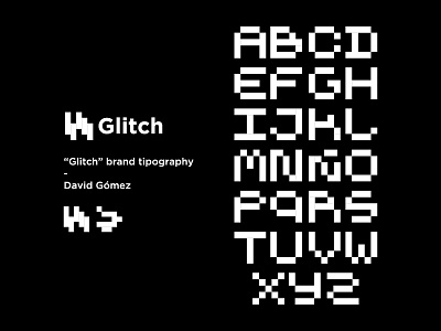 "Glitch" Brand tipography brand custom identity illustrator typography visual