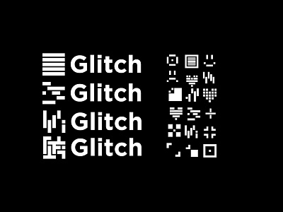 "Glitch" Flexible identity adobe branding design flexible glitch graphic identity illustrator liquid logo radio