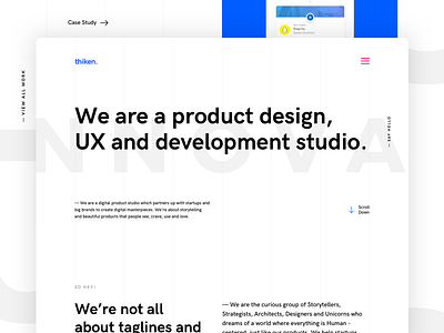 Thiken Website Redesign
