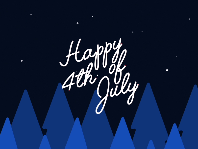 Happy 4th 4th 4th of july illustration motion