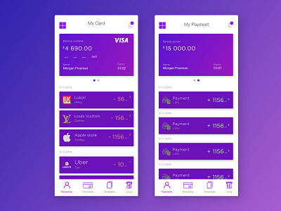 Banking app animation bank app bank card design ui ui ux ux web