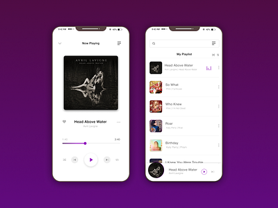 Music Player app app apps application design music ui ui ux ux web website