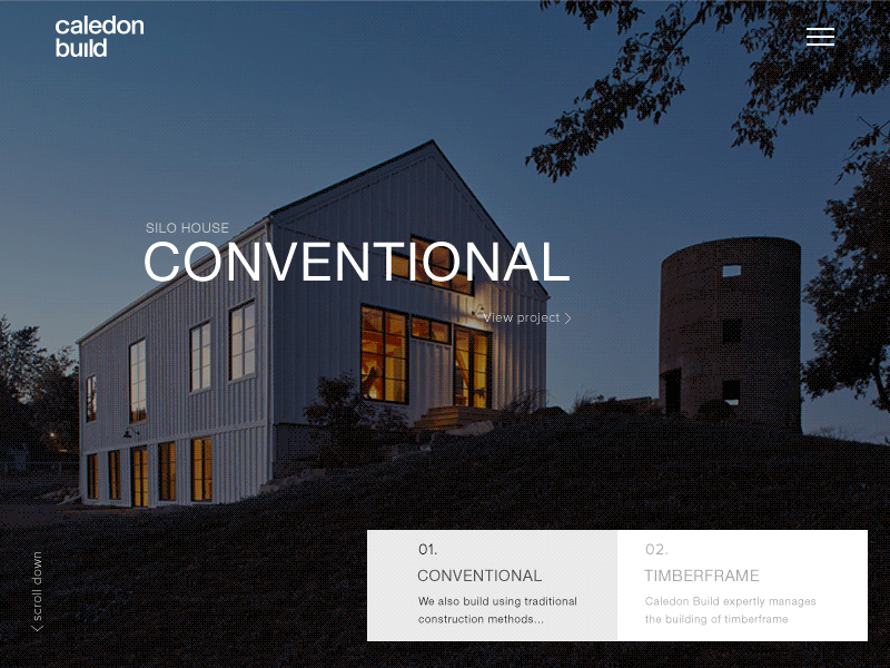 Architectural design Studio animation design minimal ui ui ux ux web website