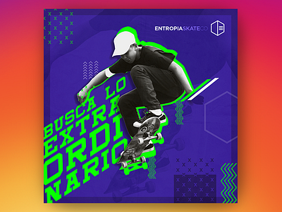 Instagram Ad | Entropia Skate Co. ad art branding campaign composition editorial illustration