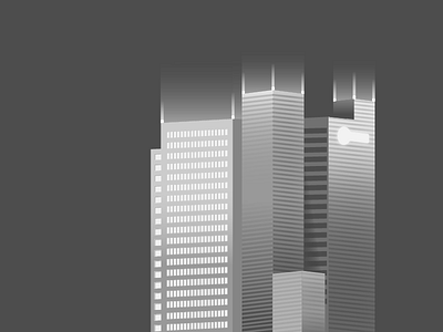 Building 1 | WIP Project Collaboration building cedar hill city dallas gradient grayscale lights night texas towers wip