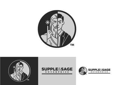 Supple and Sage | Logo brand business it plans logo supplies supply