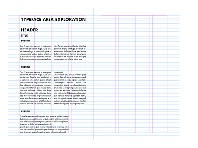 Typeface Area Exploration brochure columns exploration font gray area grid indesign layout type typeface typography