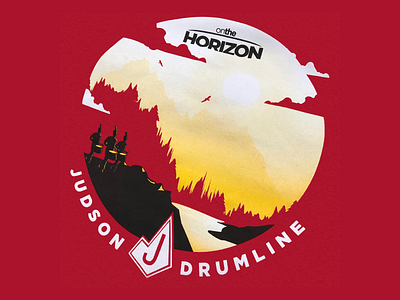 On the Horizon t-shirt Screenprint band horizon marching mountain screenprint sunset tshirt