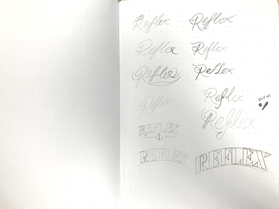 Logo Sketching logo monoline reflex serif sketch