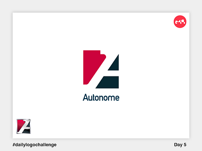 Autonome | Autonomus vehicles. auto drive logo minimal simple