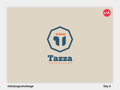 Tazza Restaurant Logo cup logo restaurant