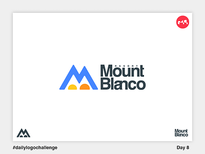 8/50 Mount Blanco Logo b blanco challenge daily logo m mount mountain