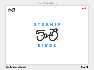 24/50 Sterhip Bikes | Bicycle Shop Logo b bikes h monogram s