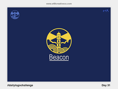 31/50 Beacon Lighthouse Logo beacon challenge daily lighthouse logo